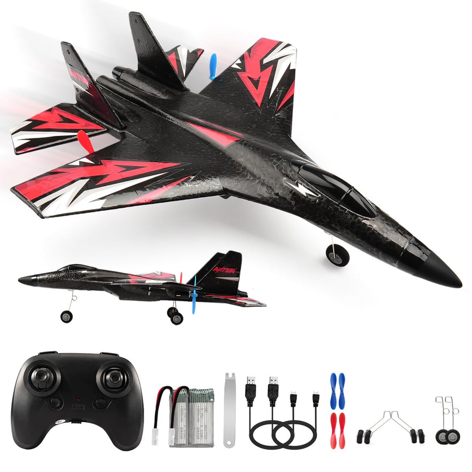 RoofWorld SU27 RC airplane body and wings with durable foam construction for easy handling.