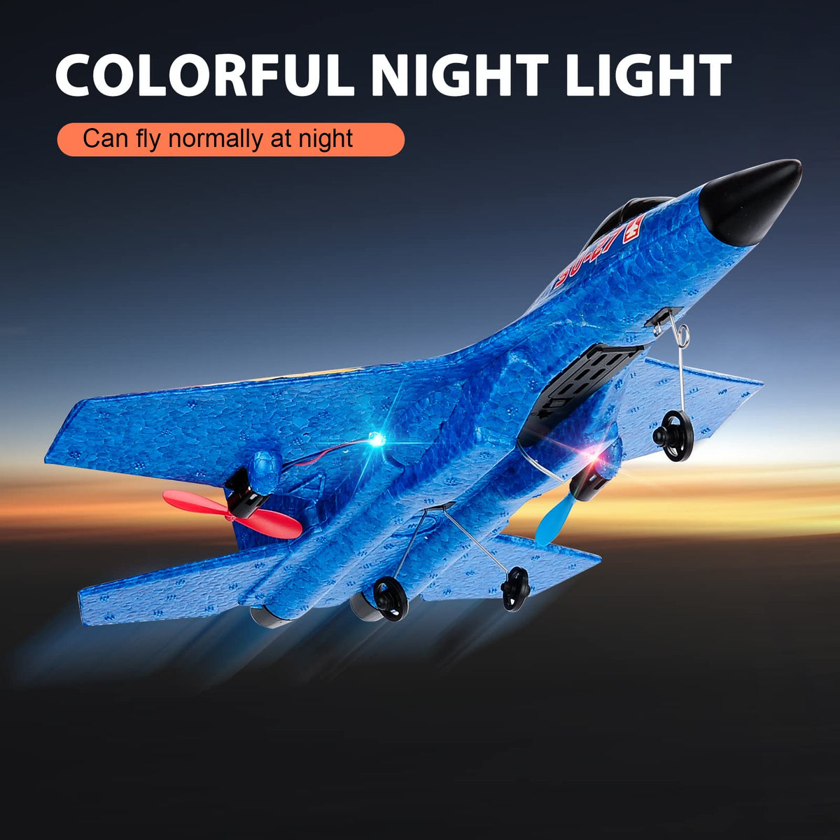 RoofWorld SU27 RC Fighter Plane suitable for open-area flying and training.