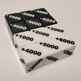 Rook Robot counter dice, 1000 positive face for tracking power