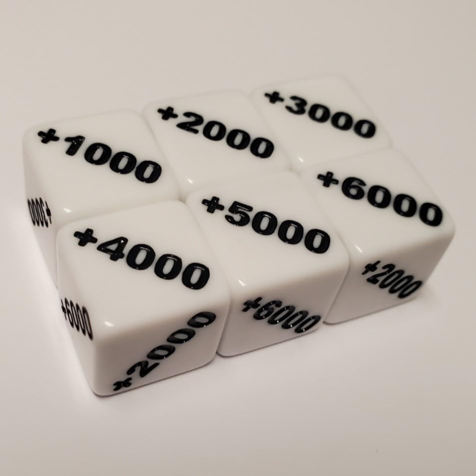 Rook Robot counter dice, 2000 positive face for power changes