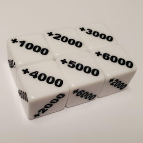 Rook Robot counter dice, 2000 positive face for power changes