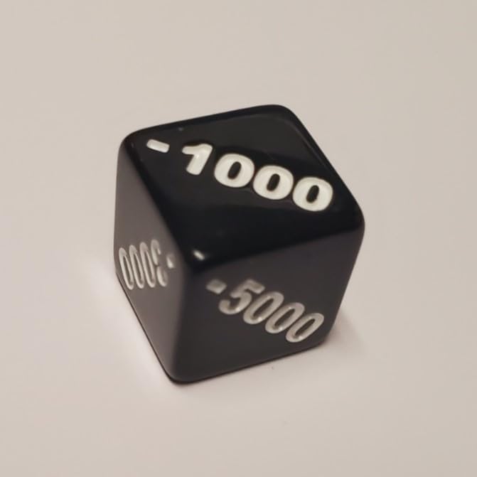 Rook Robot counter dice, 5000 positive face for fast tallying