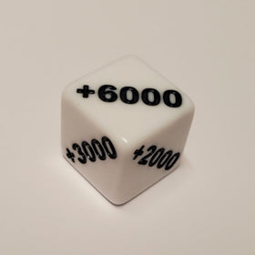 Rook Robot counter dice, 6000 positive face for major power shifts