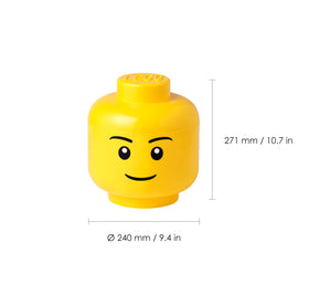 Room Copenhagen LEGO Storage Head large boy bricks inside keeps play space tidy.