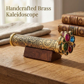 ROORKEE kaleidoscope lacquered brass finish preserves elegance