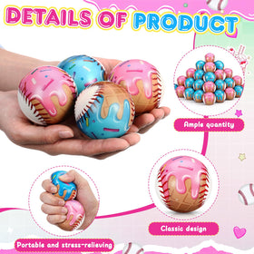 Roowest ice cream drip stress ball blue with baseball design for focus