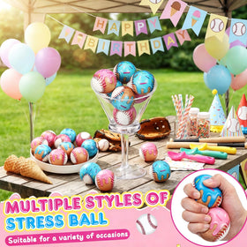 Roowest party favors ice cream baseball stress balls, ideal for summer decor and prizes