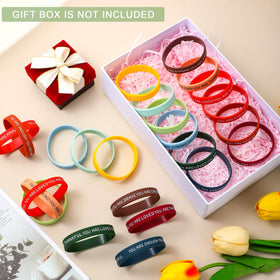 Roowest silicone bracelets with strong stretch and soft touch for comfortable wear