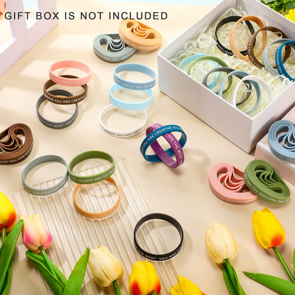 Roowest stretchy 2.2-inch diameter wristbands fit most kids comfortably.