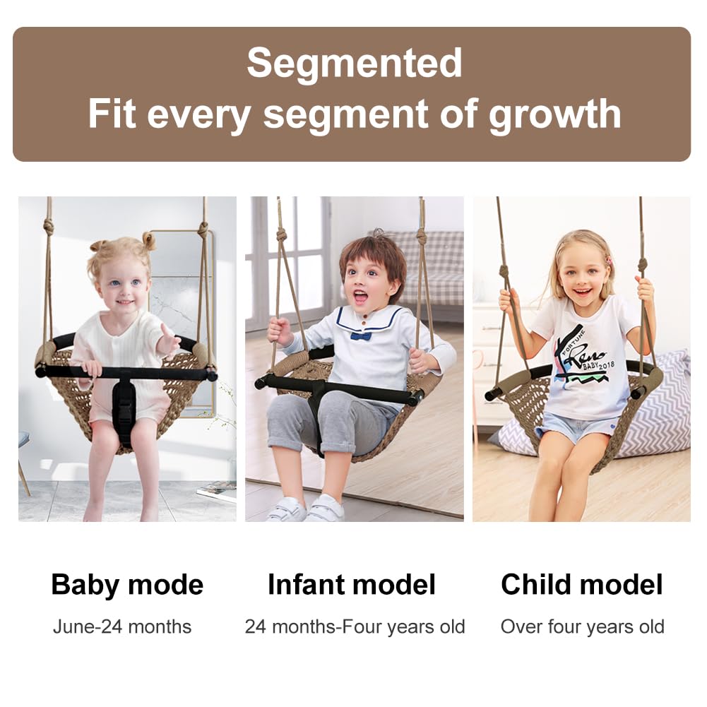 ROPECUBE adjustable rope height grows with your child for versatility.