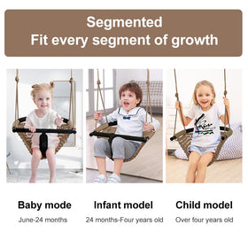 ROPECUBE adjustable rope height grows with your child for versatility.