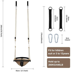 ROPECUBE ergonomic U-shaped mesh pocket supports posture during play.