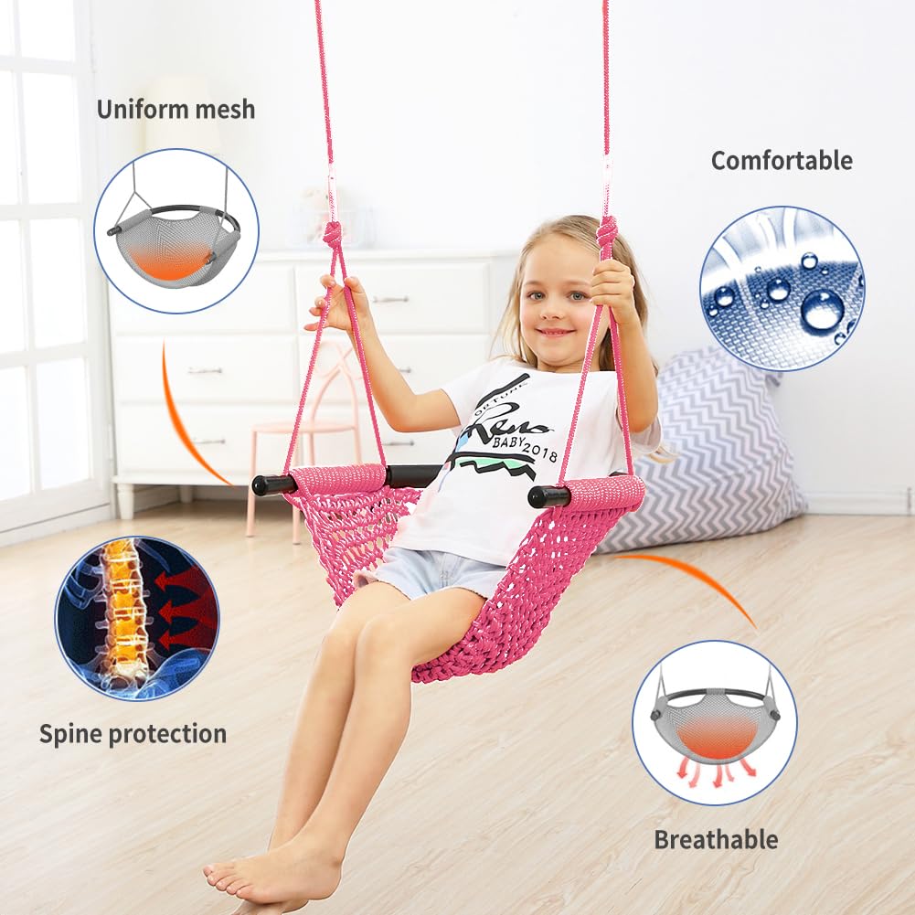 ROPECUBE hand-knitting cradle emphasizes ergonomic shape for safety