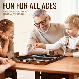 ropoda Backgammon board open layout showing play area for multiple players.