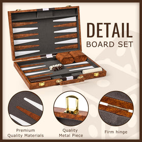 ropoda Backgammon felt playing field with smooth surface and vibrant pieces.