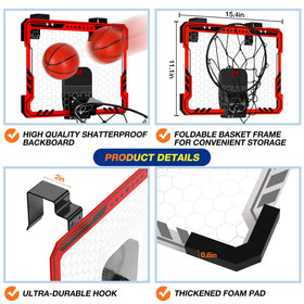 Ropoda durable, shatter-proof backboard with foam padding for safe play.