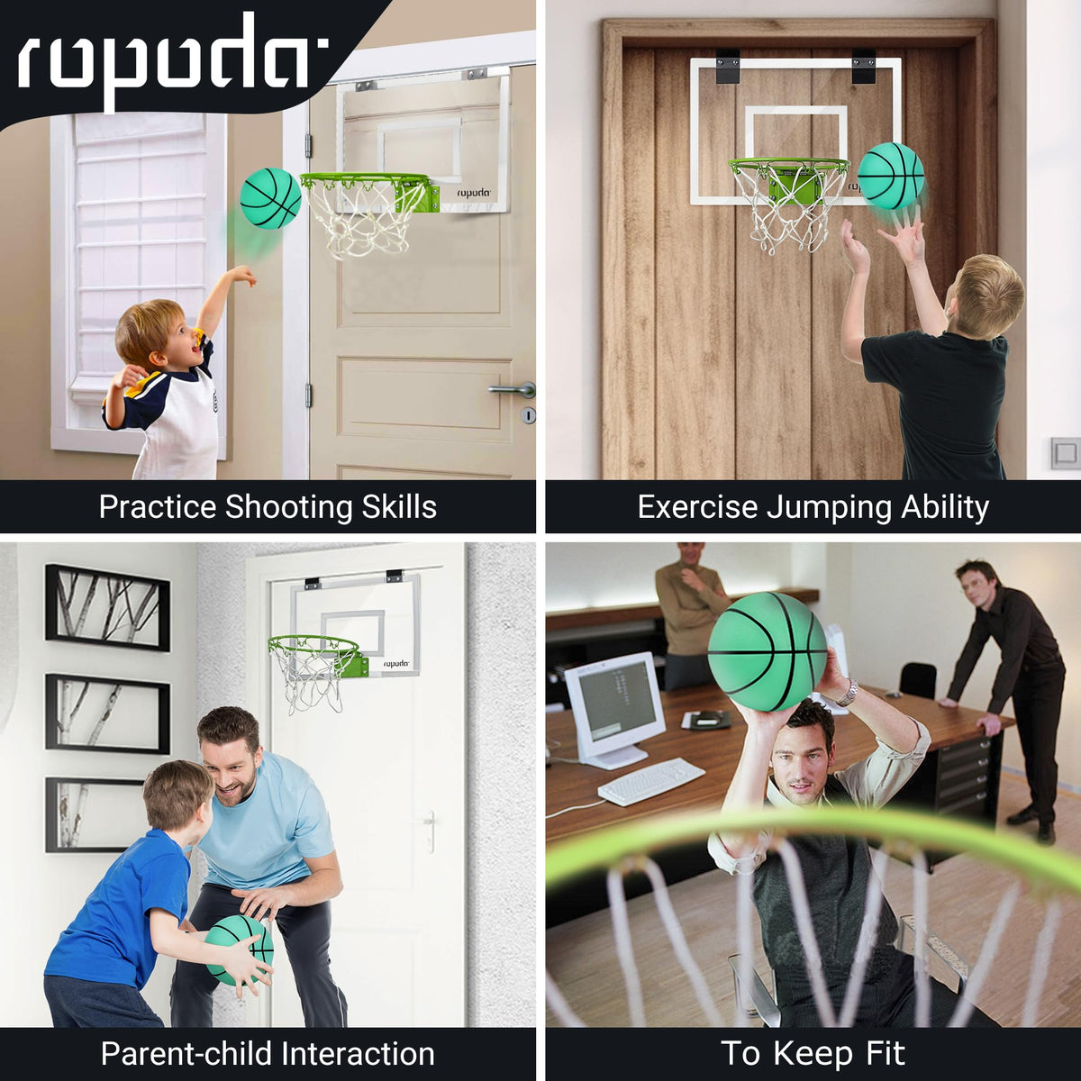 ROPODA foam padding protects doors and softens impact noise.