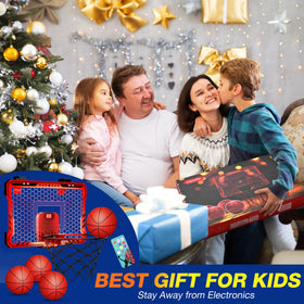 Ropoda gift-ready indoor basketball hoop for kids ages 8 to 13.