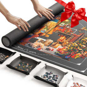 ropoda puzzle mat roll-up with 1500-piece layout and secure roll design.