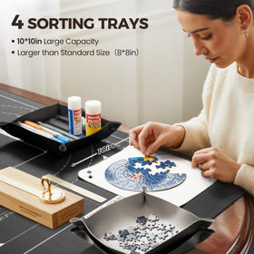 ropoda puzzle saver with four large sorting trays for organized pieces.