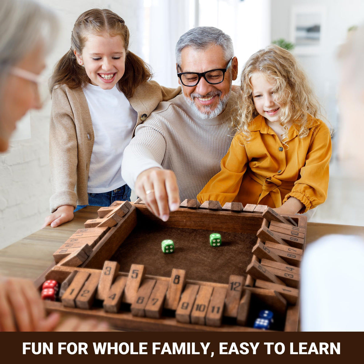 ropoda shut the box 12-number tiles enabling added numerical combinations