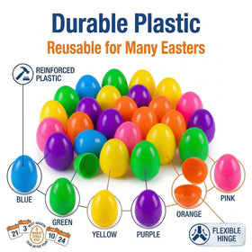 ROSAUI reusable Easter eggs for classroom events and party decorations