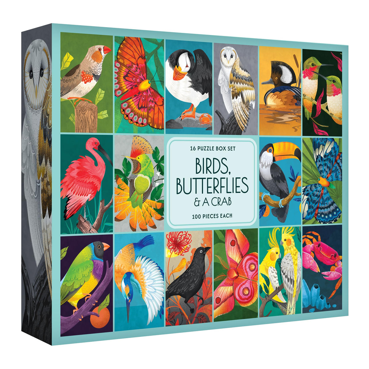 RoseArt birds, butterflies, and crab puzzle image—vivid wildlife for relaxing evenings.