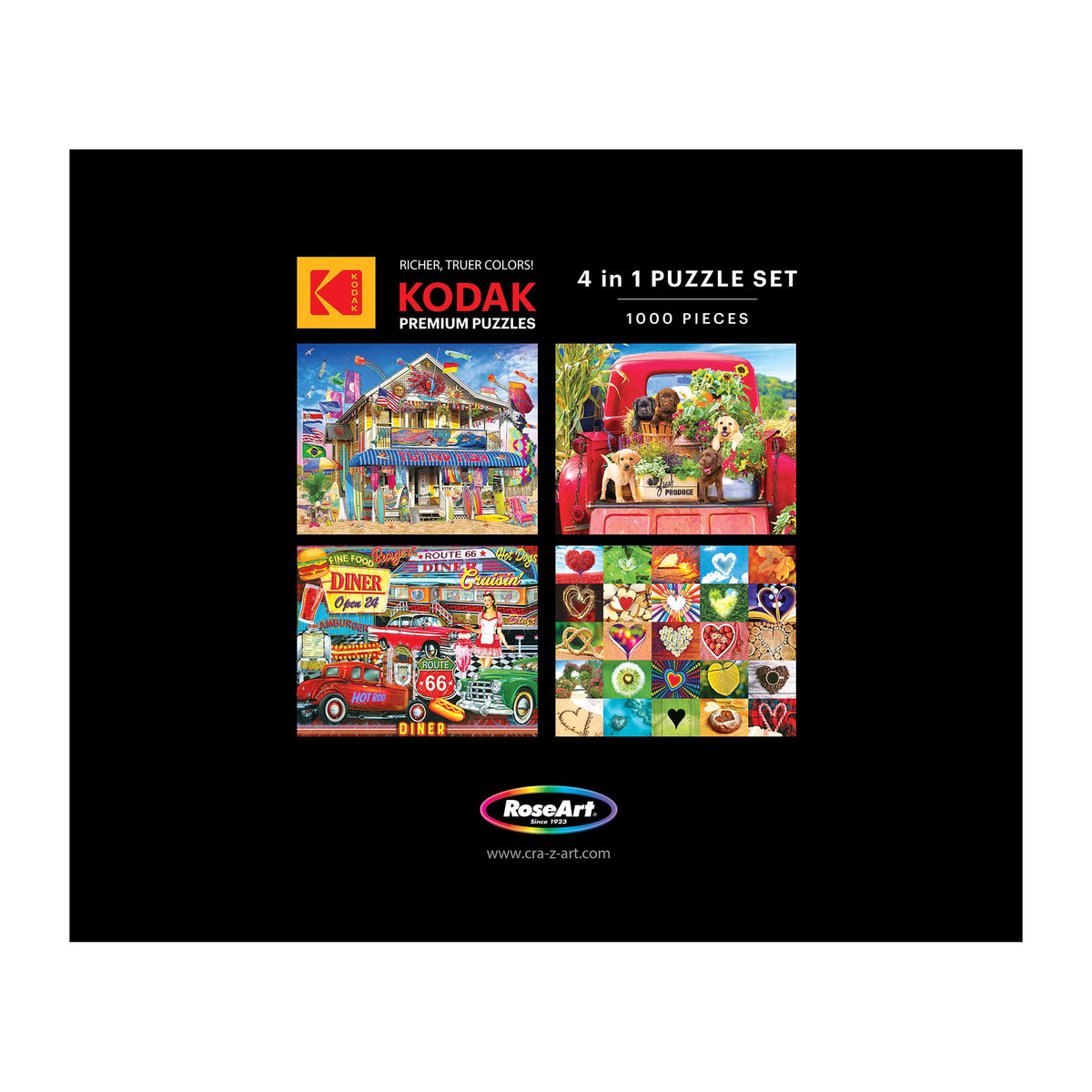 RoseArt Kodak Premium 4-in-1 finished size displayed for framing ideas.