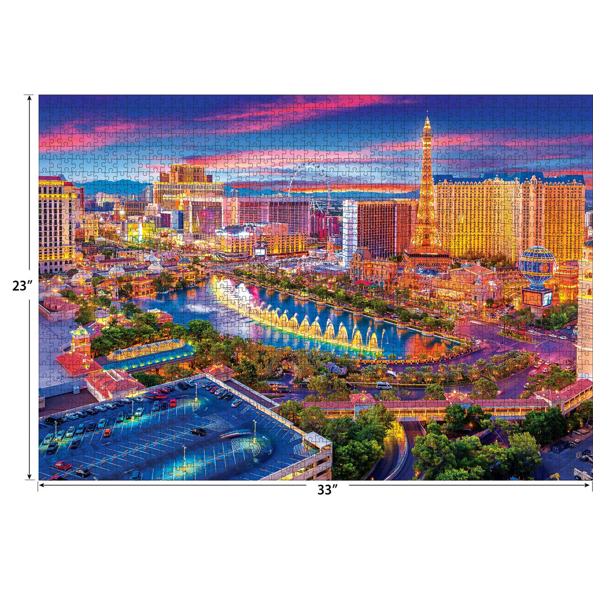 RoseArt Kodak Premium Las Vegas Strip neon lights scene boosts relaxation and focus
