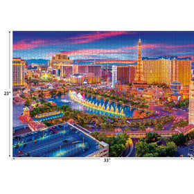RoseArt Kodak Premium Las Vegas Strip neon lights scene boosts relaxation and focus