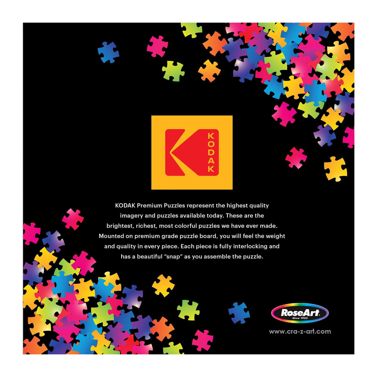RoseArt Kodak Premium Las Vegas Strip puzzle assembly scene supports mindful sessions