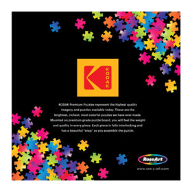 RoseArt Kodak Premium Las Vegas Strip puzzle assembly scene supports mindful sessions