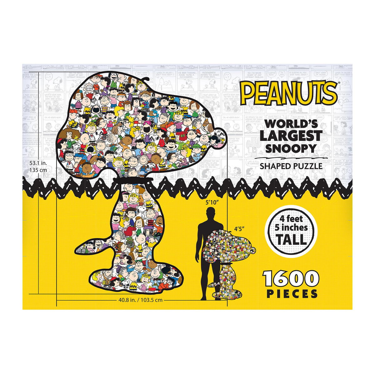 RoseArt Snoopy Puzzle features vibrant colors that bring the scene to life for evenings.
