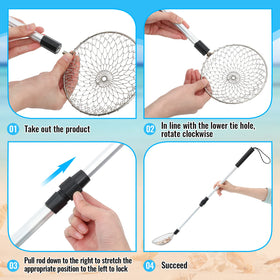 Roshtia adjustable pole 18-30in supports comfortable, upright beach use