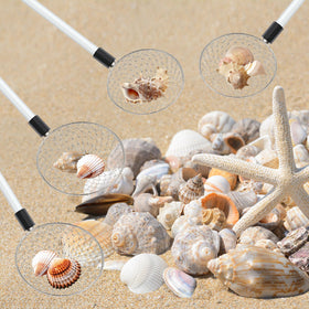 Roshtia mesh scoop shell-collector for precise sieving of small shells