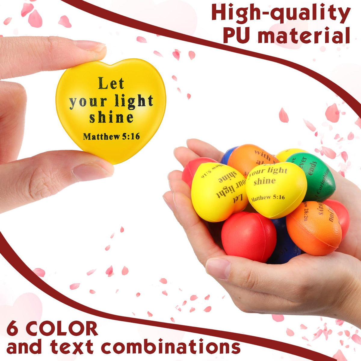 Rotatingpals orange heart stress ball, easy to share at gatherings.
