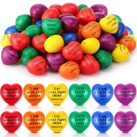 Rotatingpals Christian heart stress ball in red, ideal for quick relief and gifting.