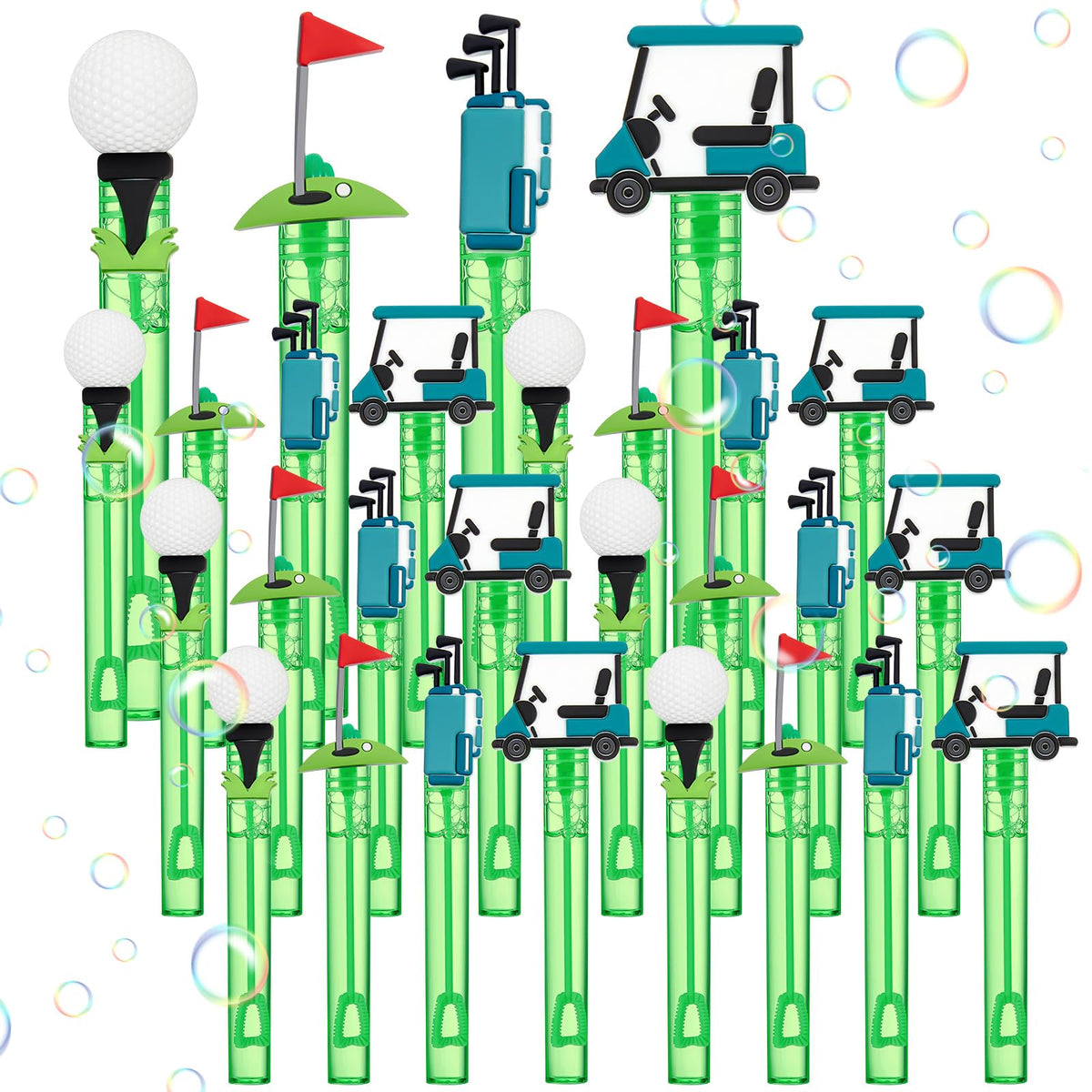 Rotatingpals golf bubble wand style A brings festive party fun.