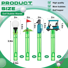 Rotatingpals golf bubble wand style B creates bright outdoor bubbles.