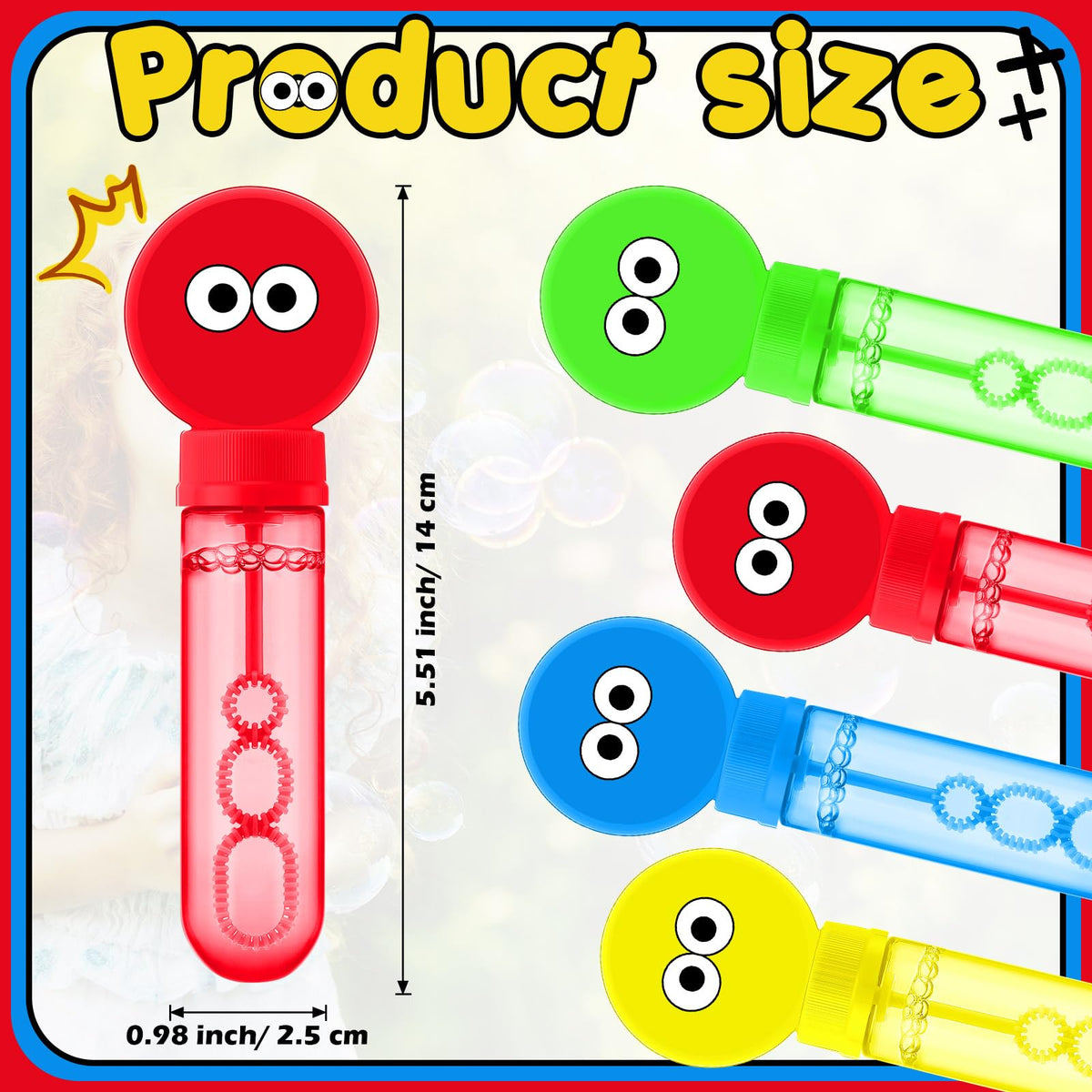 Rotatingpals orange bubble wand for bright outdoor bubbles and fun.