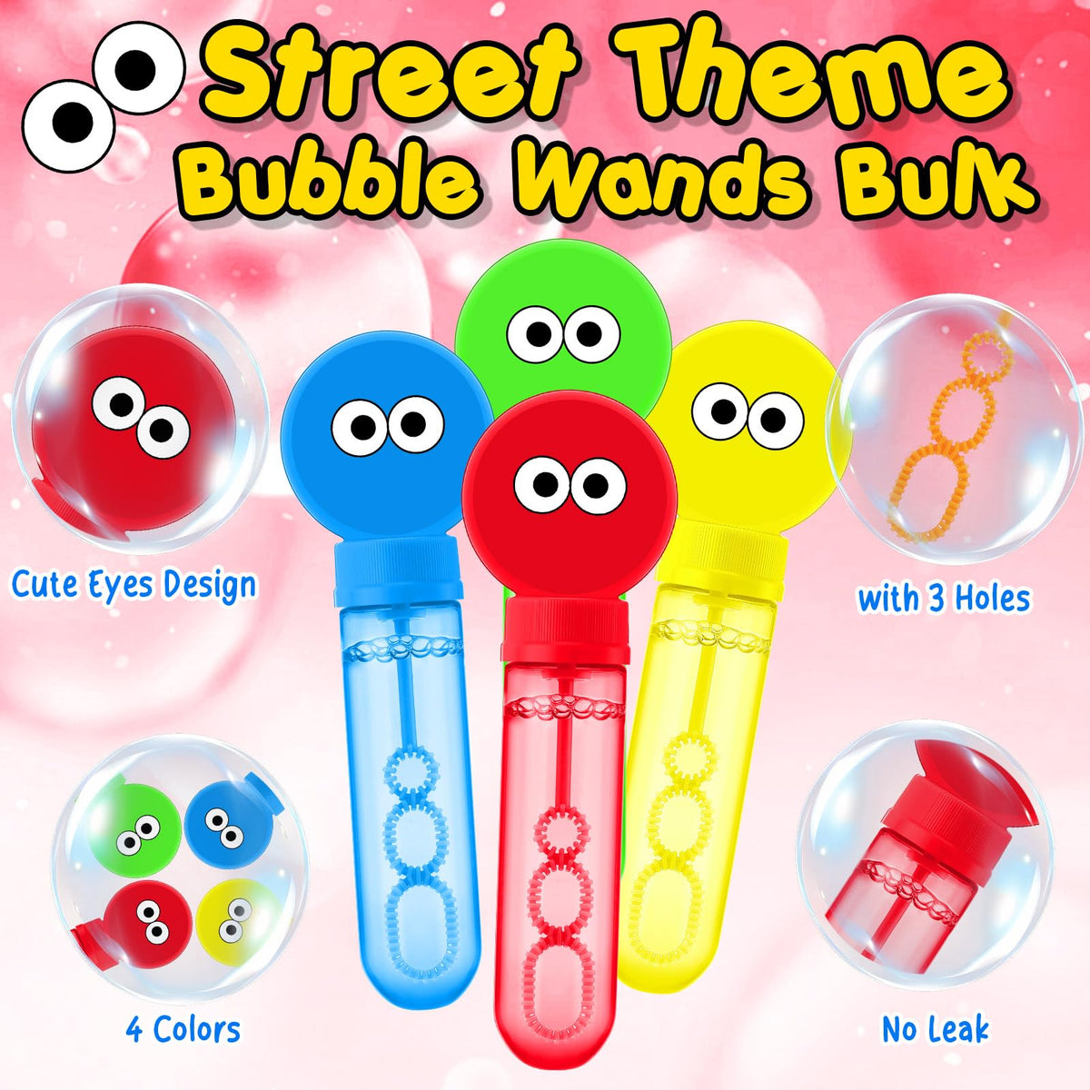 Rotatingpals red bubble wand delivering vibrant bubbles during games.