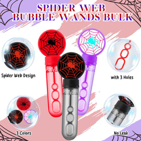 Close-up of Rotatingpals spider web wand design.