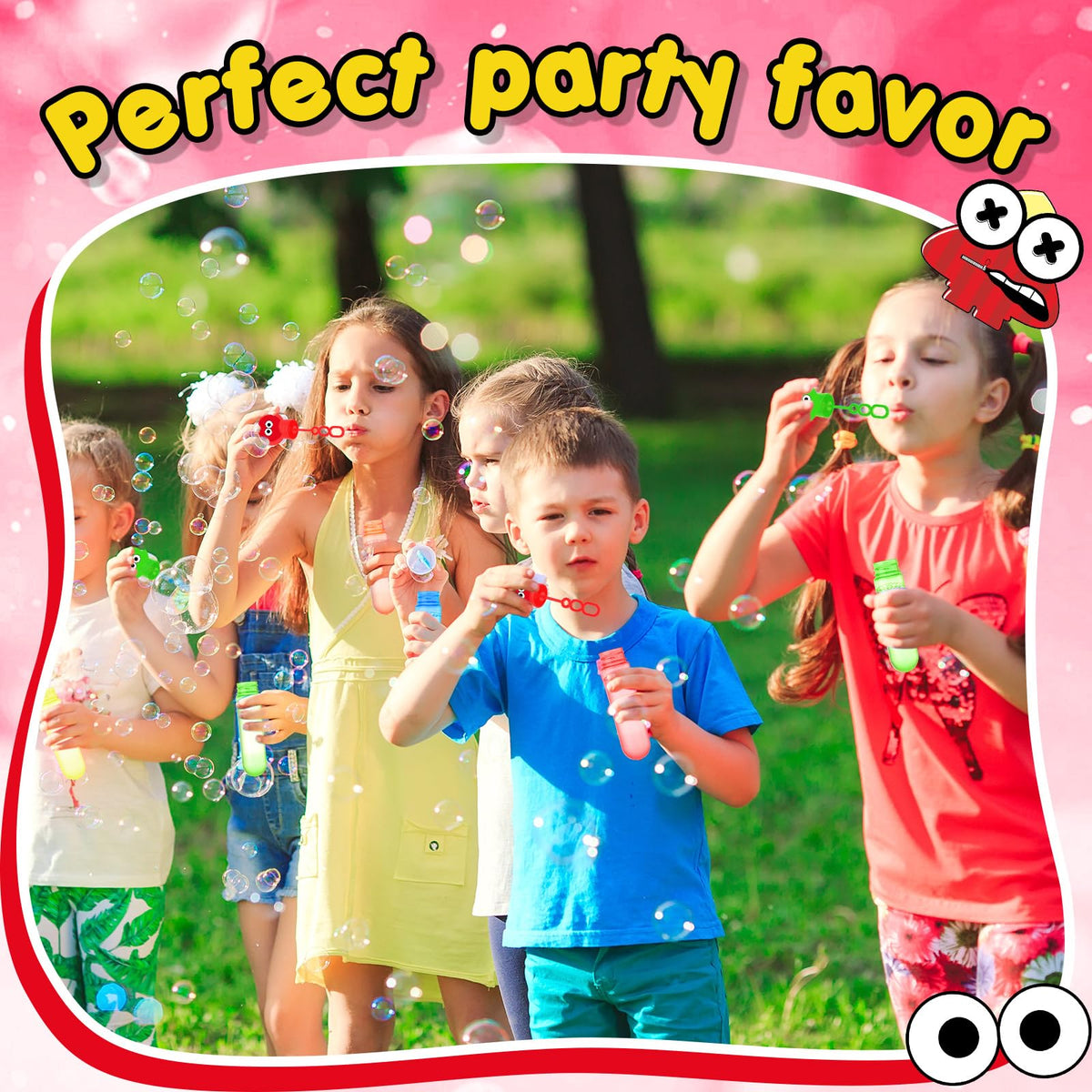 Rotatingpals yellow bubble wand adding cheerful moments at events.