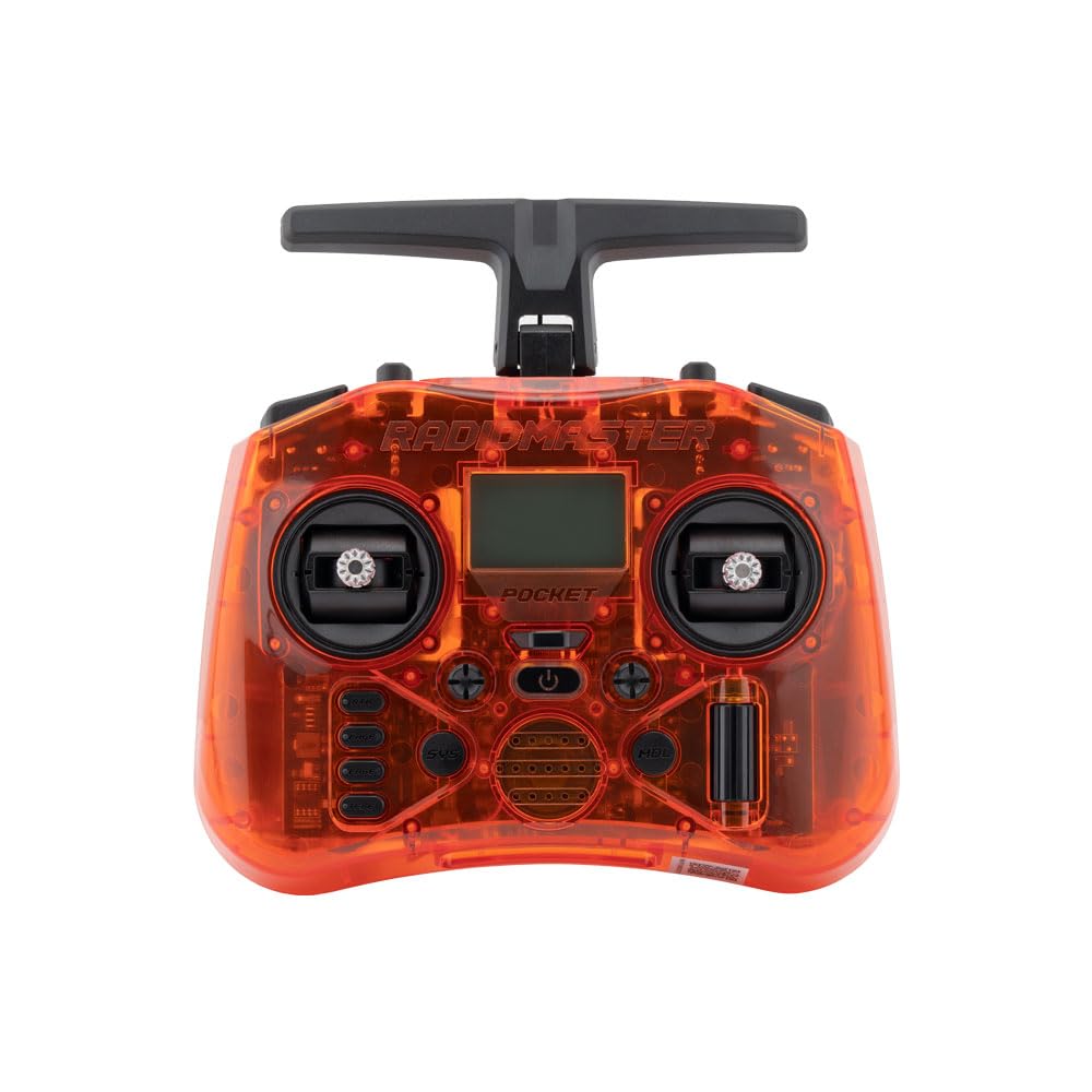 RotorLogic RadioMaster Pocket folded antenna for easy carry and travel-ready setup.