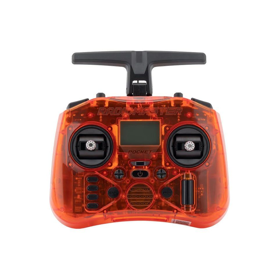 RotorLogic RadioMaster Pocket folded antenna for easy carry and travel-ready setup.