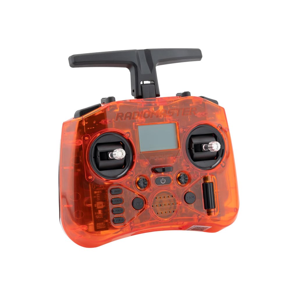 RotorLogic RadioMaster Pocket hall effect gimbals deliver smooth control for precise flights.