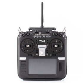 RotorLogic RadioMaster TX16S Mark II front view with touchscreen for quick setup.