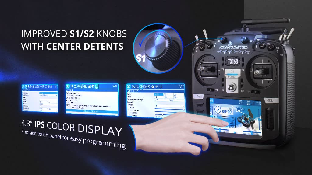 RotorLogic TX16S DIY accessory socket invites creative customization.