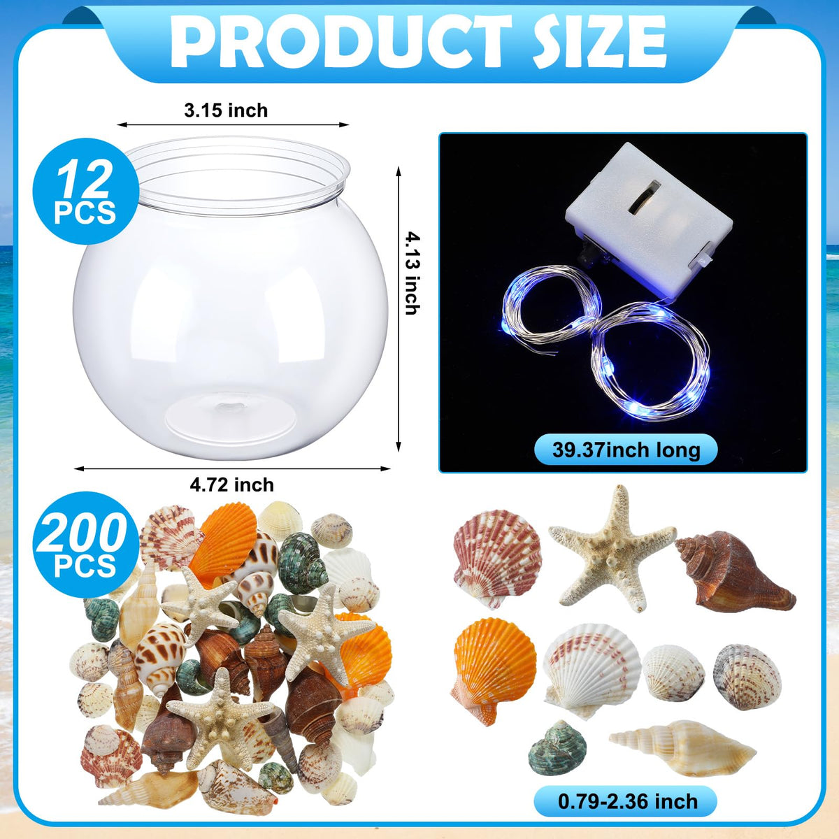 RoundFunny blue LED lights highlight the bowls for a magical night-time display.