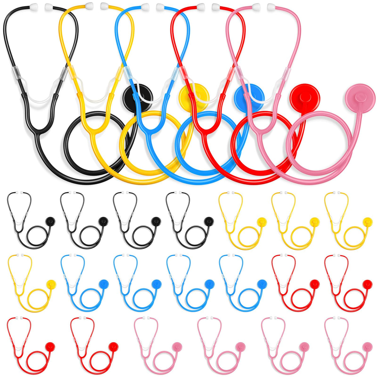 RoundFunny blue stethoscope toy for imaginative doctor play and durable fun.